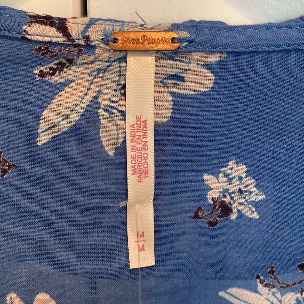 Free People Amanda Floral Top Size Medium